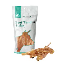BARK'N BIG Beef Tendons for Dogs Made in USA - Single Ingredient Dog Treat - Premium All-Natural 100% USA Beef, High Protein, Low Fat, Tendon Chews for Dogs - 8-12 Inch, 12 Ct
