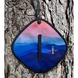 Tinkle Belle Pee Cloth: Pee rag for Outdoors, Reusable Absorbent Wipe, Eco-Friendly Alternative to Toilet Paper, Hygienic Female Urination Solution for Camping, Hiking, Travel (Mountain Fog)