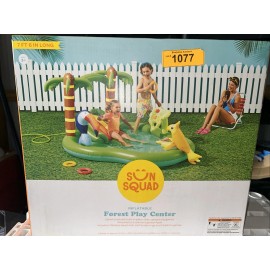 Sun Squad Inflatable Forest Above Ground Pool Kids Outdoor Party Play Center