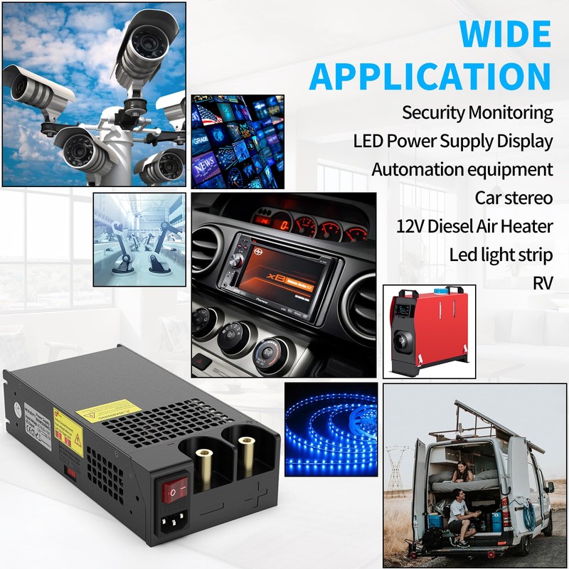 AC to DC Converter 800W 66.7A, 12V Power Supply 110V