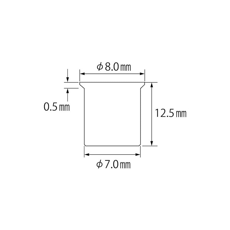LOBTEX Blind Nut "Nut" (Thin Head, Aluminum) Eco Pack Sheet
