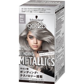 Henkel Japan Schwarzkopf [got2b] Bonding Metallics Hair Color Silver Blonde (Metallic Color/Bleach-on Color) 1 piece (x 1) Quasi-drug