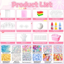 Squishy Making Kit, Blank Pressure Ball Skin Diy Kit, Squishy Maker, Blank Pressure Ball Skin Diy Kit, Make Your Own Squishy Set, Diy Craft For Enthusiasts, Stress Relief, Suitable For All Ages