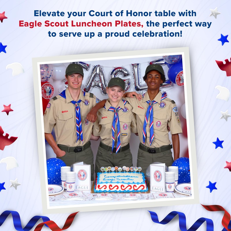 Eagle Scout Court Of Honor Luncheon Plates, 25pk