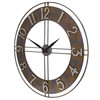 Old Oak 30-Inch Large Metal Decorative Rusty Wall Clock with