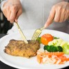 Dealusy 300 Count Extra Heavy Duty Gold Plastic Silverware, 100
