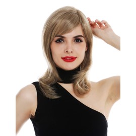 WIG ME UP - DW2283-HS-MT-BH16 Women's Wig Part Monofilament Parting Shoulder Length Straight Dark Blonde Blonde Highlighted