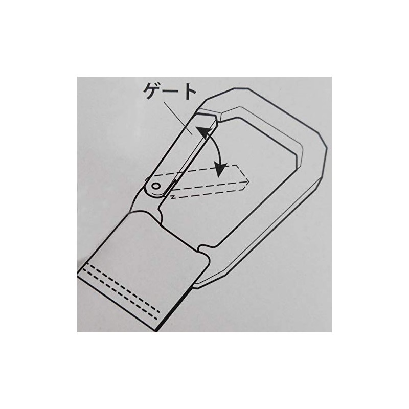 BOHKEN CLUB MCB-10 Military Carabiner Strap, Black