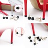6 Pairs High Heel Tips Shoes Replacement Kit Black Non-Slip