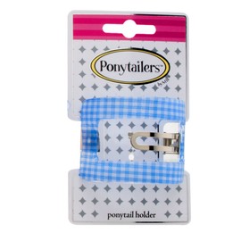 Mia Ponytailers Ponytail Holder Model No. 02006 - Blue Gingham