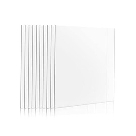 Handicrafts Home Broken Glass Replacement Sheets for Picture Photo Frames - 2.0 mm Thick Ultra-Transparent - Works for Perspex Acrylic Sheets DIY Project (10, 12x18 inches)