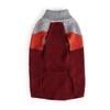 Reddy Burgundy Colorblock Dog Sweater, 3X-Large