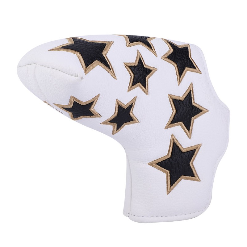 L Shape PU Leather Star Embroidery Semicircular Waterproof Thicken Plush