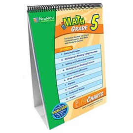 NewPath Learning Math Curriculum Mastery Flip Chart Set, Grade 5