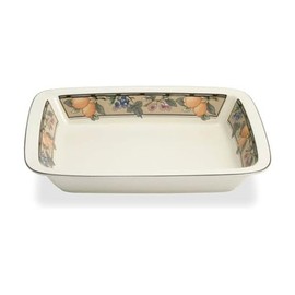 Mikasa Garden Harvest Lasagna Dish, 13-Inch by 10-Inch