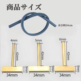 YINKE T-Soldering Iron Tips, Set of 4, Soldering Iron, T-Tip Soldering Iron Tip, Soldering Iron Tips, Brass Tips, 3 Sizes, Soldering Iron, T-shaped Head with Strip, Soldering Iron, For LCD Screens