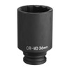 sourcing map 12-Point Deep Impact Socket 1/2 Inch Drive 36mm