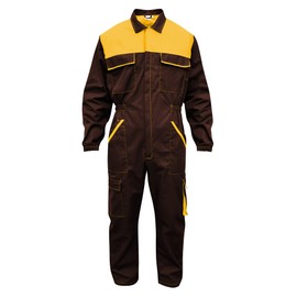 C.B.F. Balducci Group Work Suit with Multiple Pockets Work Suit, brown / yellow