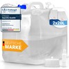 WASSERFELD ® [2 x 20L] Foldable Water Canister Including Leak-proof