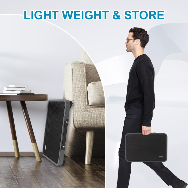 Valeo Folding Step Stool, Adjustable Step Stool with Non-Slip Platform,