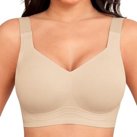 Jouica Sujetadores sin Aros para Mujer Brasier sin Aros para Todos los días Brasier cómodos sin Aros y con Relleno