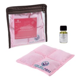 Compresa termica de semillas para Bebé Rosa- Elaborada con Semillas y Plantas medicinales.