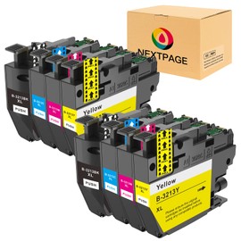 Nextpage LC3213XL Compatible with Brother LC3213 LC-3213 LC3211 Printer Cartridges for DCP-J572DW DCP-J772DW DCP-J774DW MFC-J497DW MFC-J491DW MFC-J890DW MFC-J895DW (2 Black, 2 Cyan, 2 Magenta, 2
