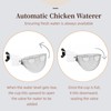 SATONBEYI Chicken Waterer Cups 5 Packs,Duck Chick Waterer Chicken Feeder