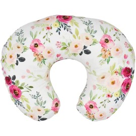 Nursing Pillow Cover Slipcover - Soft and Comfortable Flower Design Maternity Breastfeeding Newborn Infant Feeding Cushion Travel Pillow Cover Baby Gifts Not Included Pillow