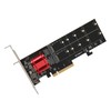 Dual M.2 PCIe NVMe Adapter with PCIe Bifurcation Function SSD