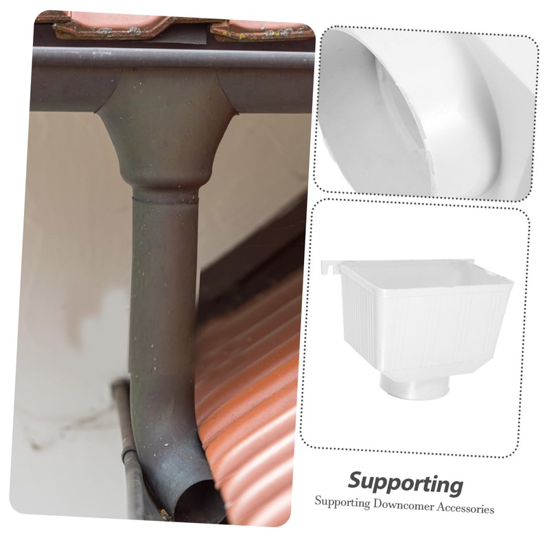 OSALADI Downspout Diverter for Rainwater Collection Easy Install PVC Gutter