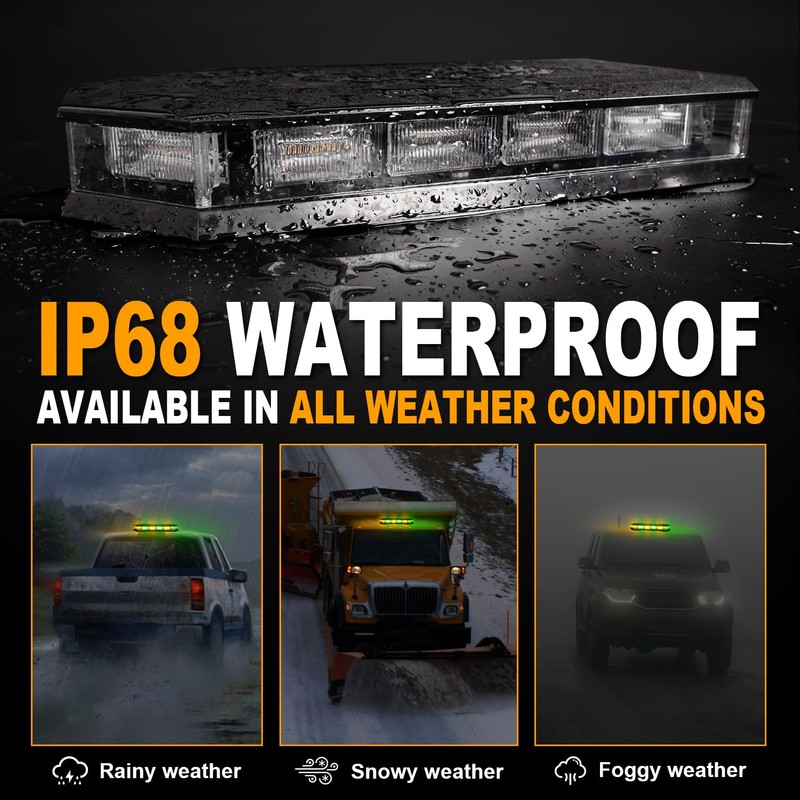 ASPL 16.5 Inch Roof Top Beacon Emergency Strobe Light 56