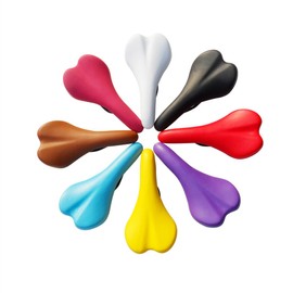 Soft Bicycle Saddle Bike Color Seat Cushion Saddle Ergonomically Designed for Road Bikes, Mountain Bikes (MTB), and Fixed Gear Bikes (white)