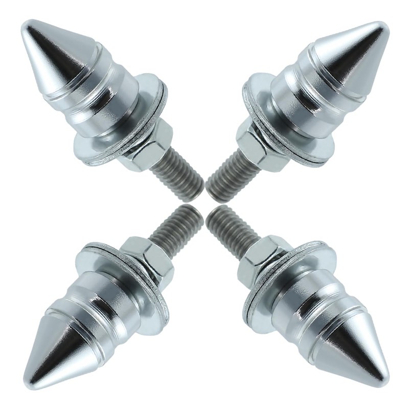 Bashineng Spike License Plate Screw Fasteners Kit License Plate Bolts