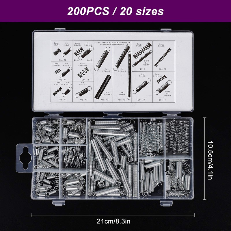 Tension Spring Assortment Tension Springs and Compression Springs Made of