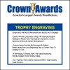 Crown Awards 6" Gold MVP Trophies, Custom Star Rocket MVP