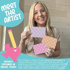 Hadley Designs Tarjetas y sobres en blanco de 4 x 6 – 24 tarjetas de felicitación en blanco con sobres a granel, juego de tarjetas de notas de papeler
