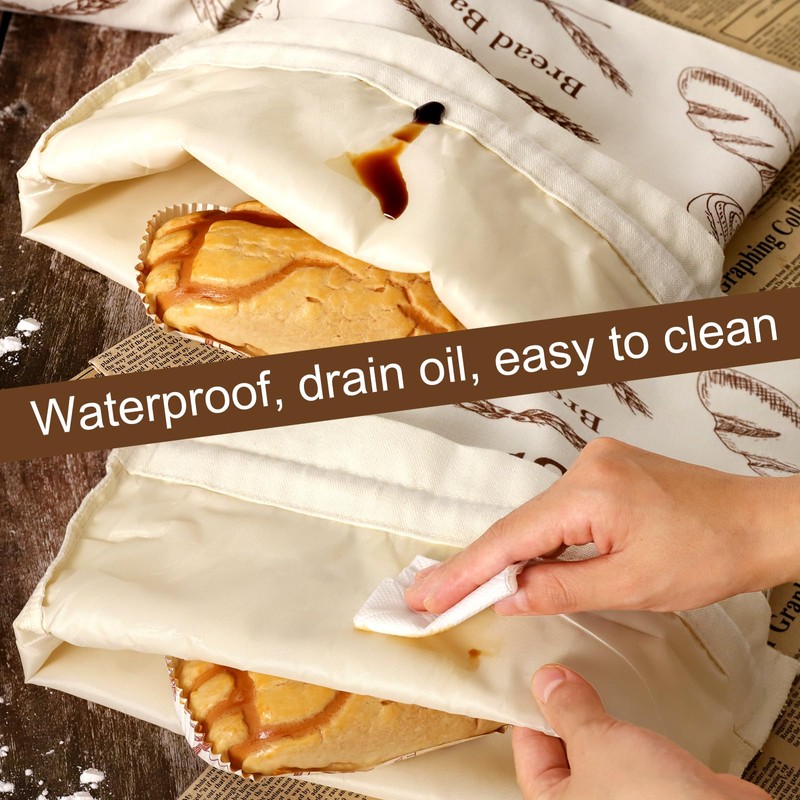 Bread Bags for Homemade Bread, 2 Pack Reusable Bread Bags,