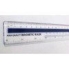 YOSOGO - Regla magnética transparente de plástico de 30 cm,