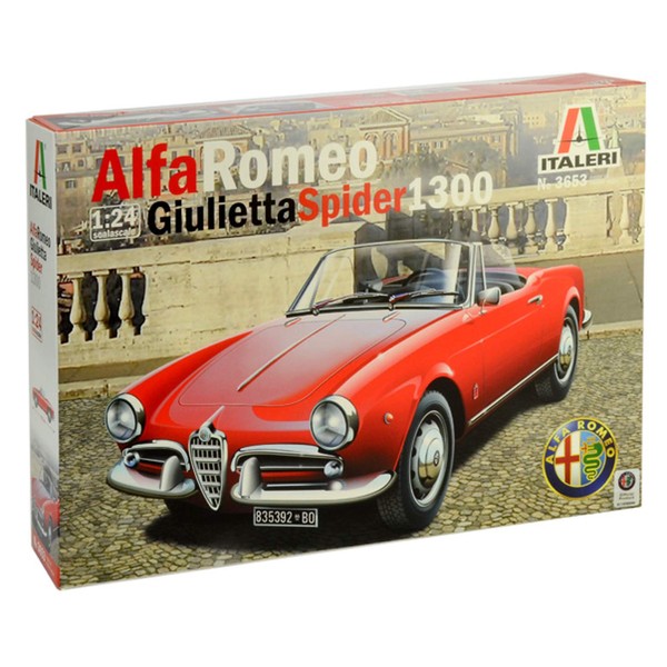 ITALERI 3653 1/24 Alfa Romeo Giulietta Spider 1300 Plastic Model