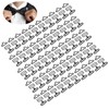TOPINCN 50 Sets 3/4" Bow Tie Clip Hardware Set Adjustable