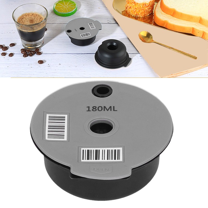 Reusable Coffee Capsule Cup Coffee Filter with Spoon Brush Home