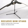 MiOYOOW Archery Bow Stand, Foldable Longbow Holder Recurve Bow Bracket