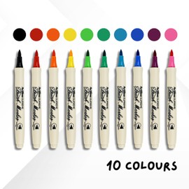 Artline Supreme Brush Marker Assorted Pack of 10 Colours