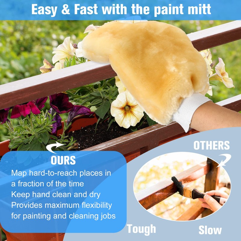 Remerry 12 Pcs Painters Mitt Paint Gloves Painters Tool Dusting