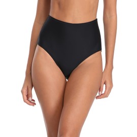 RELLECIGA Women's Black High Waisted Bikini Bottom Size X-Large