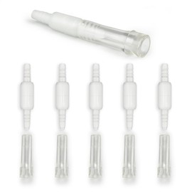 Oxygen Tubing Swivel Connectors 5 Pack, 360° Rotating for Oxygen Cannula, Hose and Tube Connectors, Prevents Tube Tangles, Travel and Home Use, Standard Size - Male/Female (5)