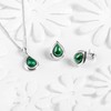 925 Sterling Silver and Malachite Necklace, Birthstone Pendant, Bridesmaid Jewellery,
