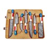 Smart & Sharp Custom Handmade Damascus Chef Knives Set/Kitchen Knives