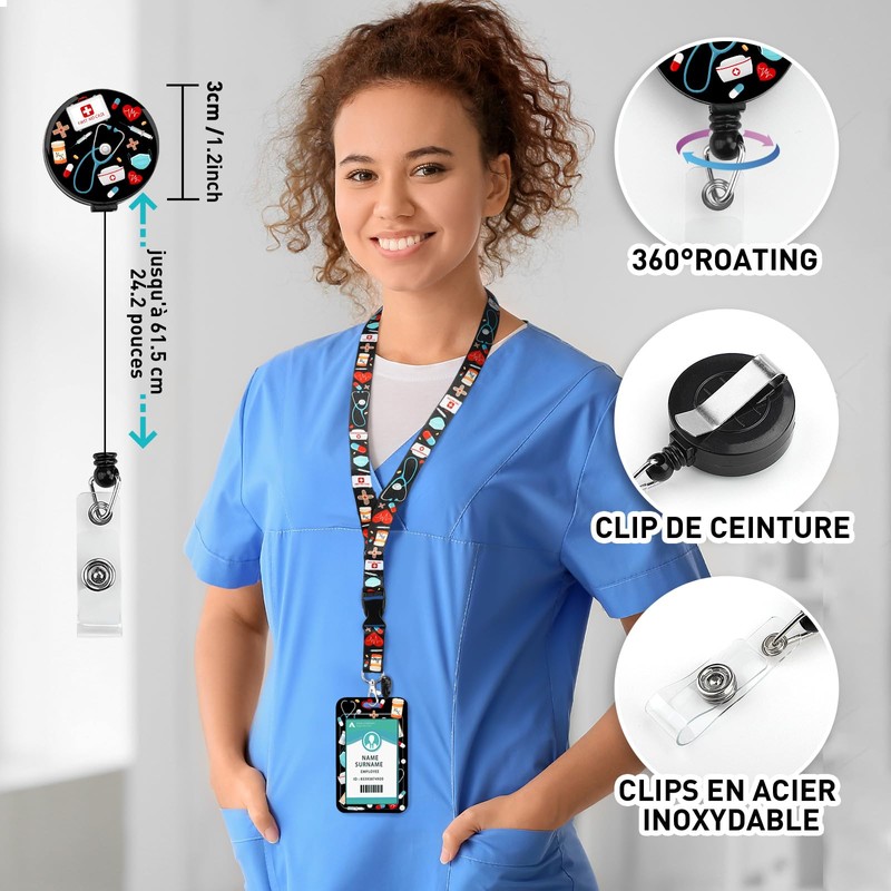 ID Card Holder with Strap, Card Holder ID Card with